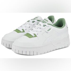 Puma Cali Dream Terry Sneakers in 'White Dusty Green'